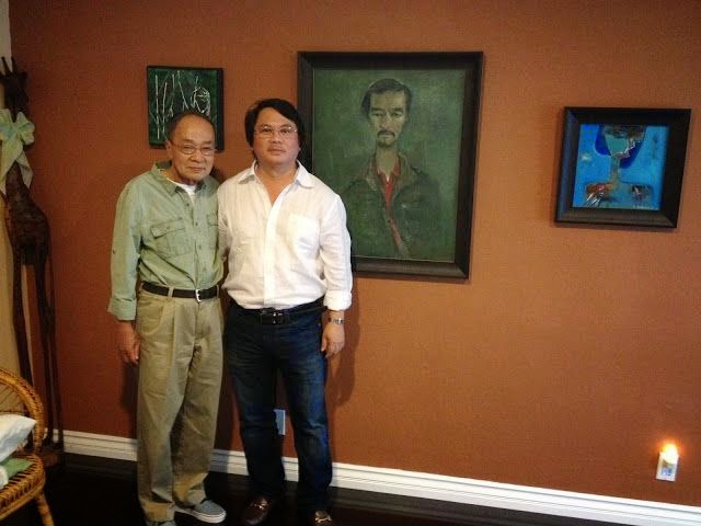 Nhạc sĩ Hoàng Thanh Tâm (phải) và nhà thơ Du Tử Lê.